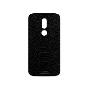 MAHOOT Black-Snake-Leather Cover Sticker for motorola Moto M