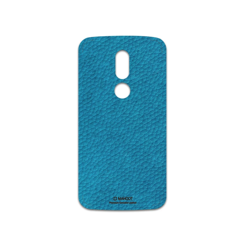 برچسب پوششی ماهوت مدل Blue-Leather مناسب برای گوشی موبایل موتورولا Moto M