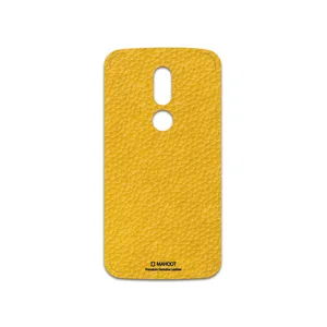 MAHOOT Mustard-Leather Cover Sticker for motorola Moto M