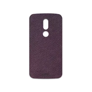 MAHOOT Purple-Leather Cover Sticker for motorola Moto M