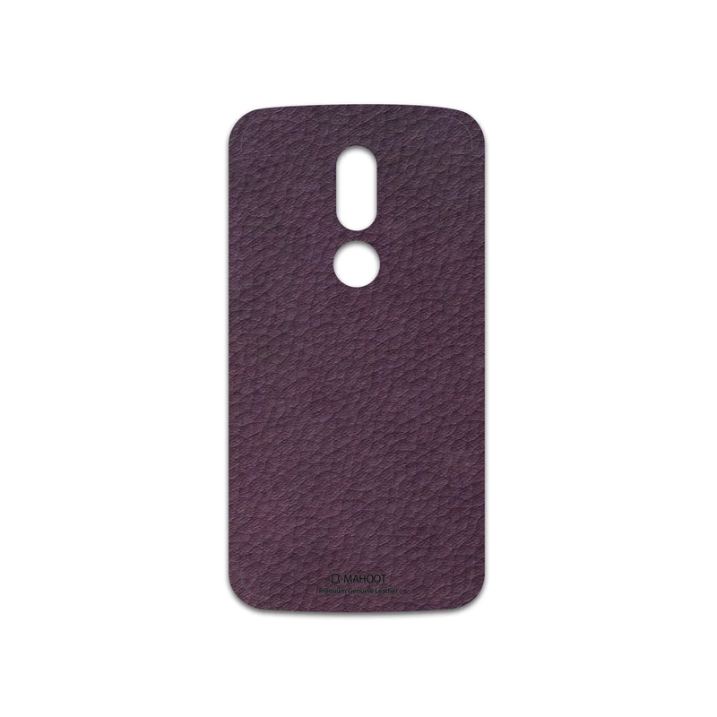 برچسب پوششی ماهوت مدل Purple-Leather مناسب برای گوشی موبایل موتورولا Moto M