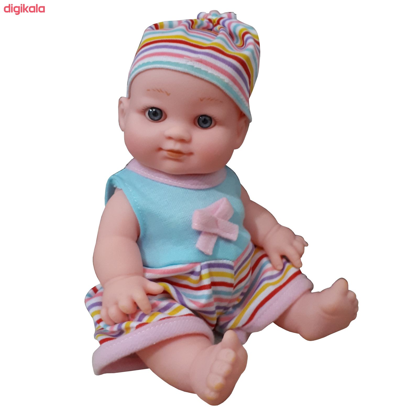 عروسک طرح نوزاد مدل BABY KID کد 500 ارتفاع 22 سانتی متر