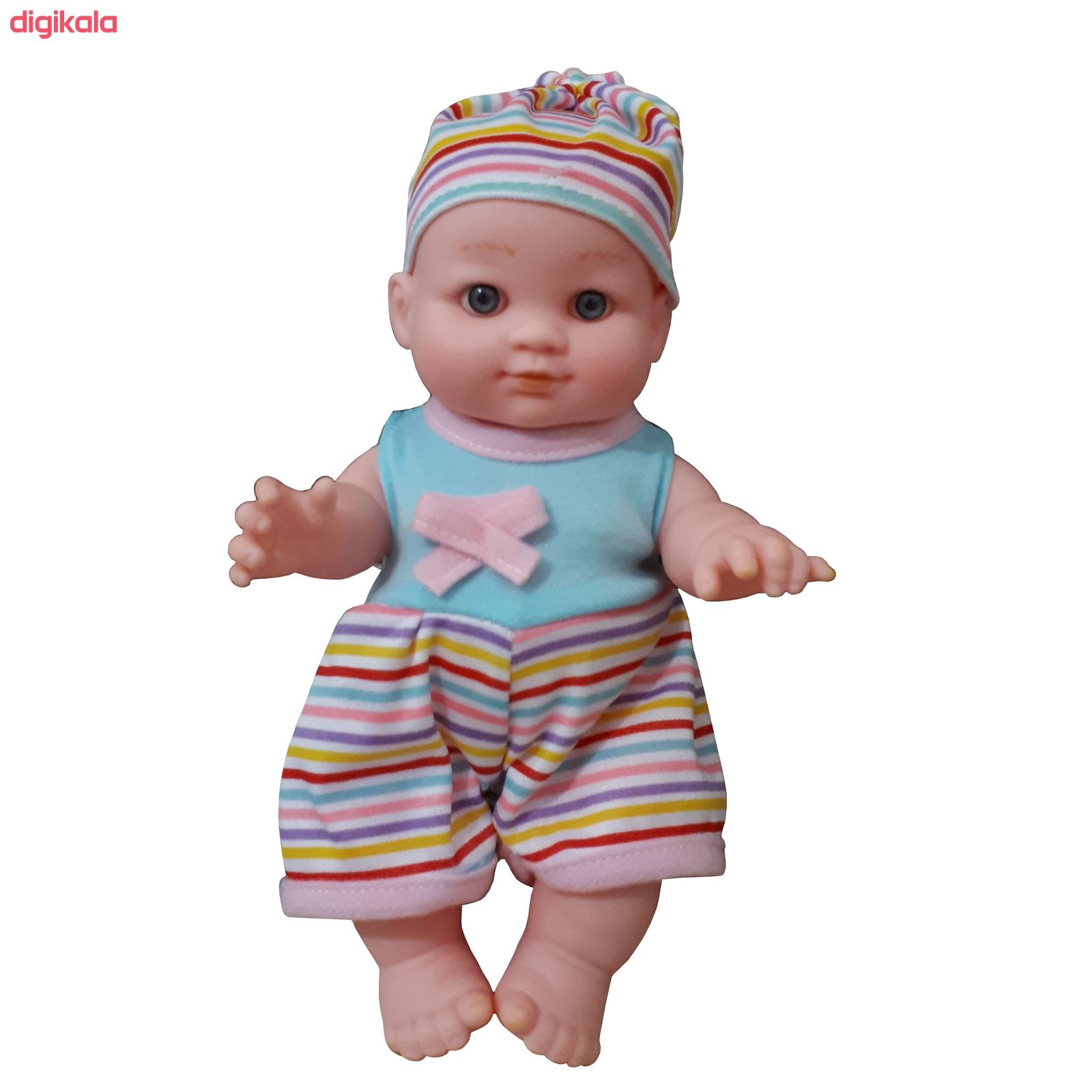 عروسک طرح نوزاد مدل BABY KID کد 500 ارتفاع 22 سانتی متر