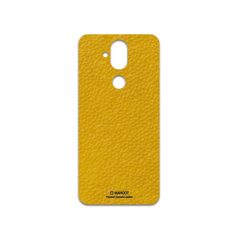 برچسب پوششی ماهوت مدل Mustard-Leather مناسب برای گوشی موبایل نوکیا 8.1