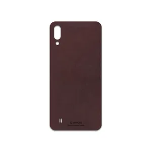MAHOOT Matte-Dark-Brown-Leather Cover Sticker for Samsung Galaxy M10