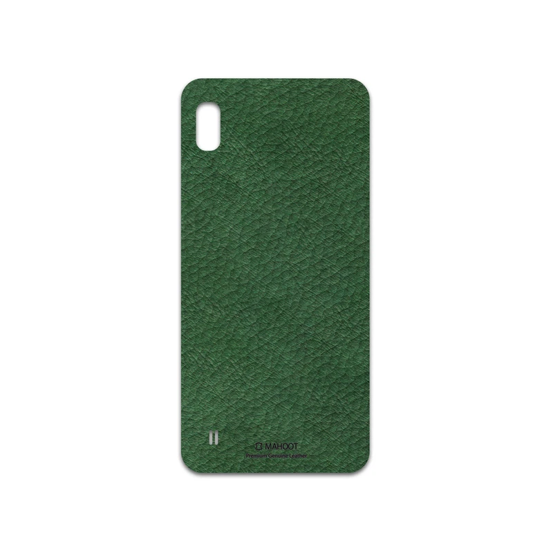 برچسب پوششی ماهوت مدل Green-Leather مناسب برای گوشی موبایل سامسونگ Galaxy A10