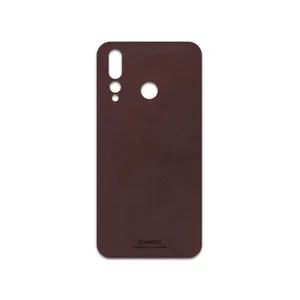 MAHOOT Matte-Dark-Brown-Leather Cover Sticker for Huawei Nova 4