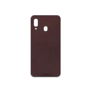 MAHOOT Matte-Dark-Brown-Leather Cover Sticker for Samsung Galaxy A40