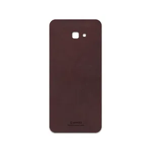 MAHOOT Matte-Dark-Brown-Leather Cover Sticker for Samsung Galaxy J4 Plus