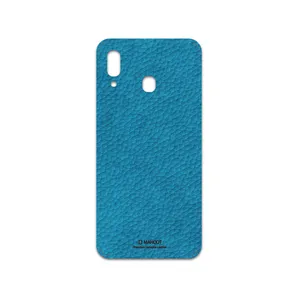 MAHOOT Blue-Leather Cover Sticker for Samsung Galaxy A30