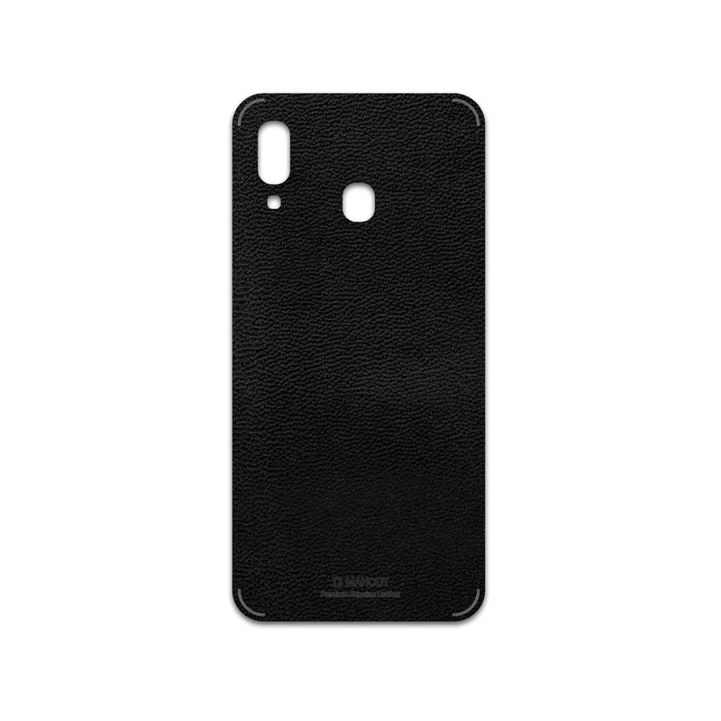 برچسب پوششی ماهوت مدل Black-Leather مناسب برای گوشی موبایل سامسونگ Galaxy A20