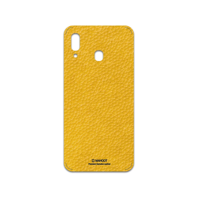 برچسب پوششی ماهوت مدل Mustard-Leather مناسب برای گوشی موبایل سامسونگ Galaxy A30