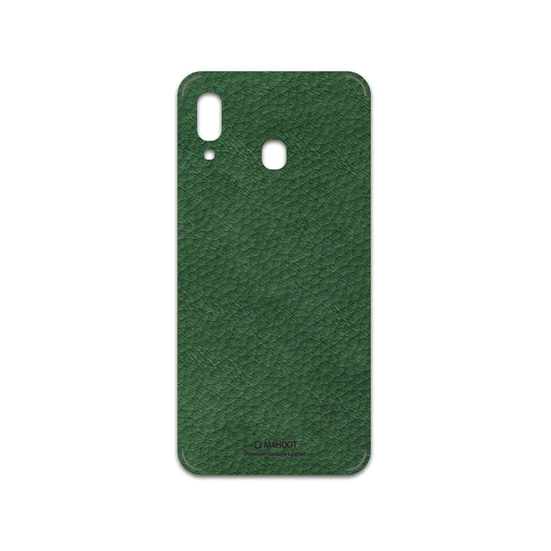 برچسب پوششی ماهوت مدل Green-Leather مناسب برای گوشی موبایل سامسونگ Galaxy A20
