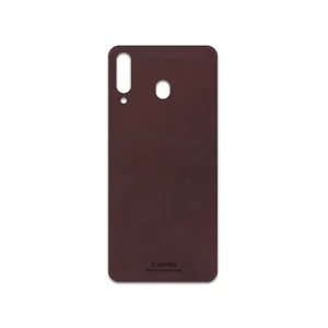 MAHOOT Matte-Dark-Brown-Leather Cover Sticker for Samsung Galaxy M30