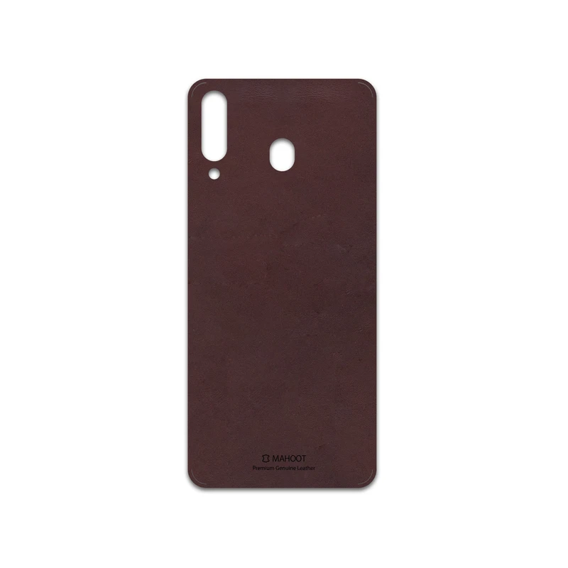 برچسب پوششی ماهوت مدل Matte-Dark-Brown-Leather مناسب برای گوشی موبایل سامسونگ Galaxy M30