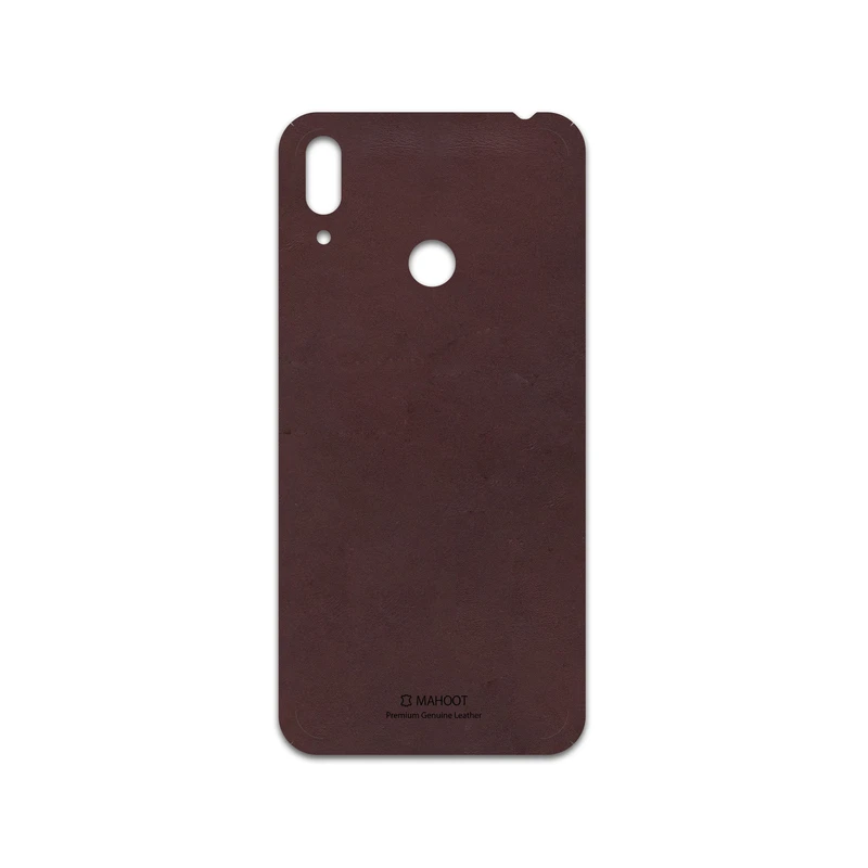 برچسب پوششی ماهوت مدل Matte-Dark-Brown-Leather مناسب برای گوشی موبایل هوآوی Y7 Prime 2019