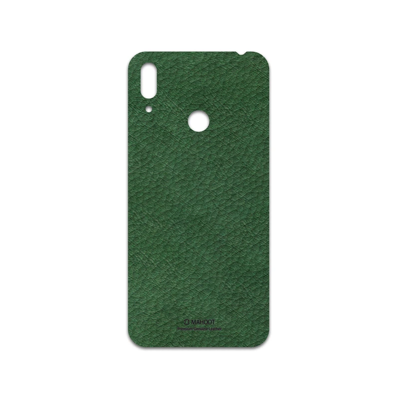 برچسب پوششی ماهوت مدل Green-Leather مناسب برای گوشی موبایل هوآوی Y7 Prime 2019