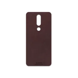 MAHOOT Matte-Dark-Brown-Leather Cover Sticker for Nokia 5.1 Plus