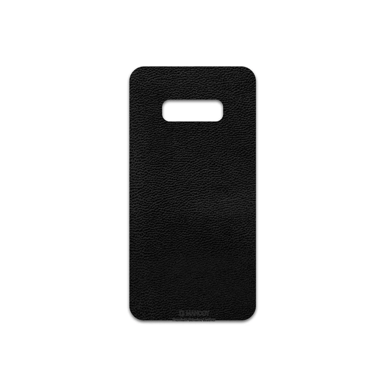 برچسب پوششی ماهوت مدل Black-Leather مناسب برای گوشی موبایل سامسونگ Galaxy S10e