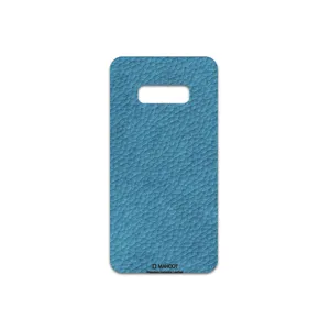 MAHOOT Blue-Leather Cover Sticker for Samsung Galaxy S10e