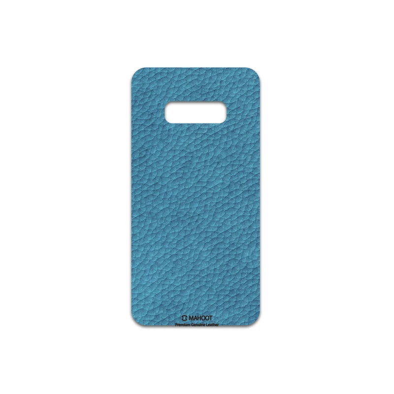 برچسب پوششی ماهوت مدل Blue-Leather مناسب برای گوشی موبایل سامسونگ Galaxy S10e