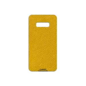 MAHOOT Mustard-Leather Cover Sticker for Samsung Galaxy S10e
