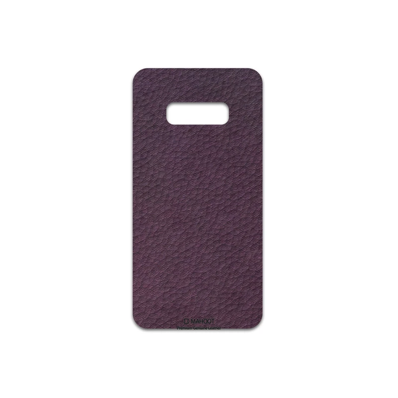برچسب پوششی ماهوت مدل Purple-Leather مناسب برای گوشی موبایل سامسونگ Galaxy S10e