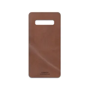 MAHOOT Matte-Natural-Leather Cover Sticker for Samsung Galaxy S10 Plus