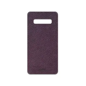 MAHOOT Purple-Leather Cover Sticker for Samsung Galaxy S10 Plus