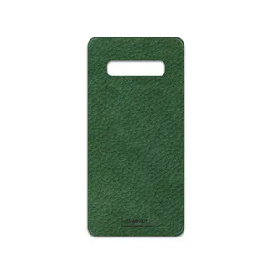 MAHOOT Green-Leather Cover Sticker for Samsung Galaxy S10 Plus