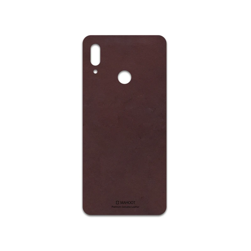 برچسب پوششی ماهوت مدل Matte-Dark-Brown-Leather مناسب برای گوشی موبایل هوآوی P Smart 2019