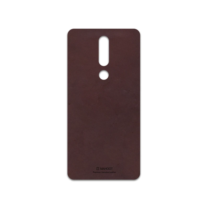 برچسب پوششی ماهوت مدل Matte-Dark-Brown-Leather مناسب برای گوشی موبایل نوکیا 3.1 Plus