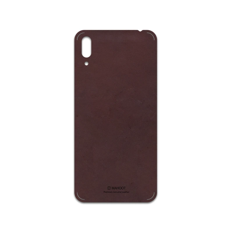 برچسب پوششی ماهوت مدل Matte-Dark-Brown-Leather مناسب برای گوشی موبایل هوآوی Y7 Pro 2019