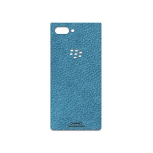 MAHOOT Blue-Leather Cover Sticker for BlackBerry Key 2