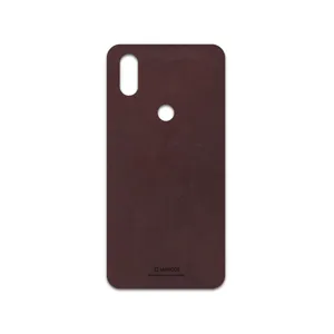 MAHOOT Matte-Dark-Brown-Leather Cover Sticker for Xiaomi Mi Mix 3