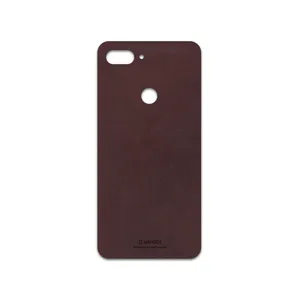 MAHOOT Matte-Dark-Brown-Leather Cover Sticker for Xiaomi Mi 8 Lite