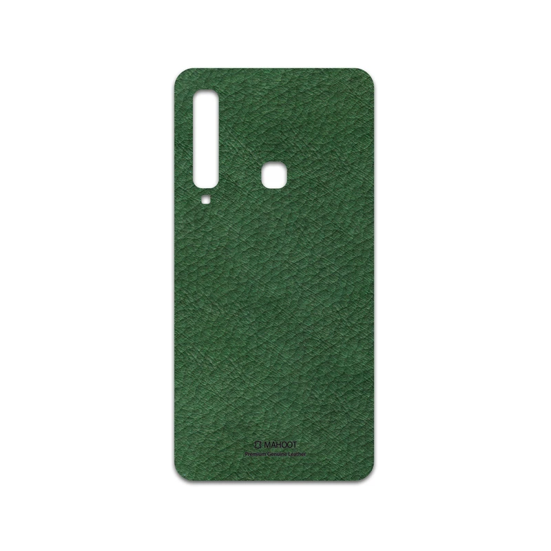 برچسب پوششی ماهوت مدل Green-Leather مناسب برای گوشی موبایل سامسونگ Galaxy A9 2018