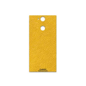 MAHOOT Mustard-Leather Cover Sticker for Sony Xperia XA2