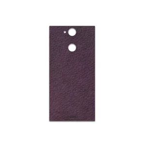 MAHOOT Purple-Leather Cover Sticker for Sony Xperia XA2