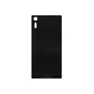 MAHOOT Black-Leather Cover Sticker for Sony Xperia XZ