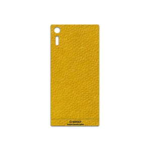 MAHOOT Mustard-Leather Cover Sticker for Sony Xperia XZ