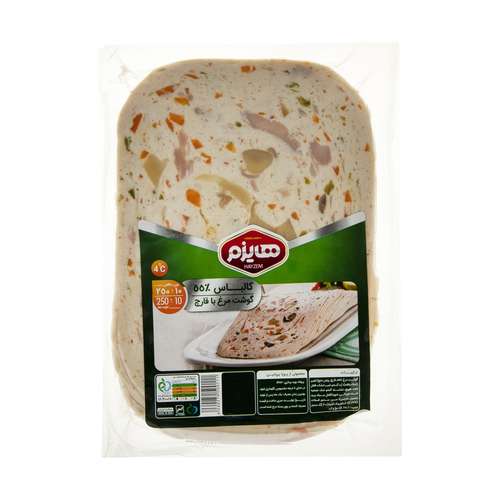 کالباس 55 درصد گوشت مرغ و قارچ هایزم - 250 گرم