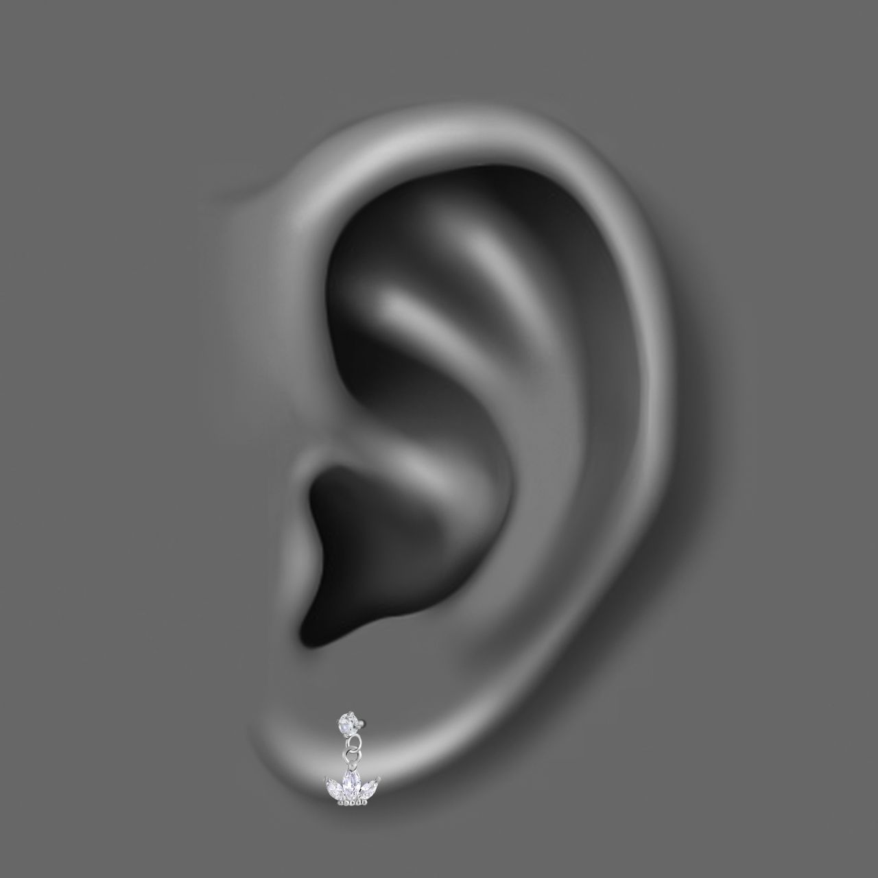 پیرسینگ گوش اقلیمه کد HS86 -  - 3