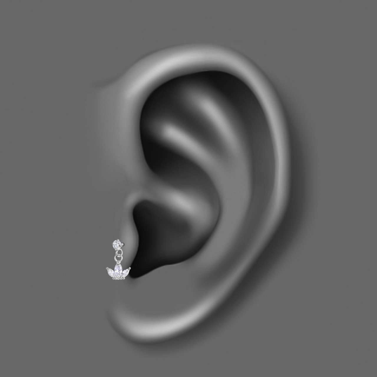 پیرسینگ گوش اقلیمه کد HS86