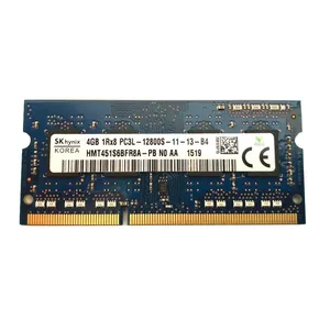رم لپ‌تاپ 4 گیگابایت DDR3L تک کاناله 1600 مگاهرتز CL11 اس کی هاینیکس مدل PC3L ولتاژ 1.35 ولت و 204 پین