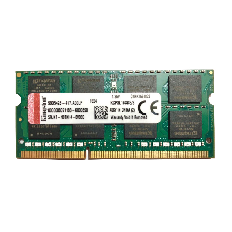 رم لپ تاپ DDR3L تک کاناله 12800 مگاهرتز CL11 كينگستون مدل PC3L 12800MZ ظرفيت 4 گيگابايت