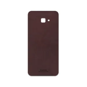 MAHOOT Matte-Dark-Brown-Leather Cover Sticker for Samsung Galaxy J4 Core
