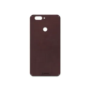 MAHOOT Matte-Dark-Brown-Leather Cover Sticker for Elephone P8 Mini
