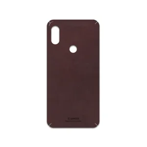 MAHOOT Matte-Dark-Brown-Leather Cover Sticker for Xiaomi Redmi Note 6 Pro