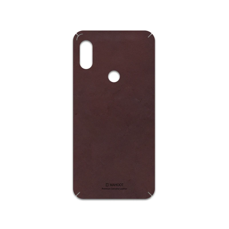 برچسب پوششی ماهوت مدل Matte-Dark-Brown-Leather مناسب برای گوشی موبایل شیائومی Redmi Note 6 Pro